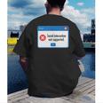 Anti Social Introvert Social Interaction Not Supported Men's Back Print T-Shirt Anti Social Introvert Social Interaction Not Supported Men's Back Print T-Shirt