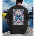 Antisocial Butterfly Introvert Distressed Men's Back Print T-Shirt