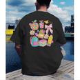 Apple Disco Pencil Books Bow Teacher Student Back To School Men's Back Print T-Shirt Apple Disco Pencil Books Bow Teacher Student Back To School Men's Back Print T-Shirt