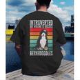 Bernedoodle Dog Introvert Bernedoodle Men's Back Print T-Shirt Bernedoodle Dog Introvert Bernedoodle Men's Back Print T-Shirt