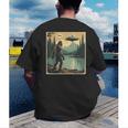 Bigfoot Sasquatch Alien Spaceship UFO Introvert Bruh Men's Back Print T-Shirt Bigfoot Sasquatch Alien Spaceship UFO Introvert Bruh Men's Back Print T-Shirt