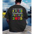 My Brother Graduated Kindergarten Class Of 2025 Graduation Men's Back Print T-Shirt