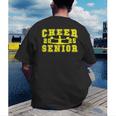 Cheerleading Senior Night Cheer Senior 2025 Graduation 10 Men's Back Print T-Shirt