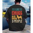 Chug Dog Retro Vintage Pughuahua Owner Fur Parent Introvert Men's Back Print T-Shirt Chug Dog Retro Vintage Pughuahua Owner Fur Parent Introvert Men's Back Print T-Shirt