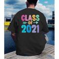 Class Of 2021 Graduation Grow With Me Men's Back Print T-Shirt