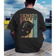 Class Of 2022 Graduation Cat Seniors Grad Men's Back Print T-Shirt