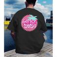 Class Of 2024 Senior Pink Retro Classic Girl Grad Graduation Men's Back Print T-Shirt