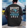 Class Of 2025 Hockey Senior Graduation Graduate Grad Men's Back Print T-Shirt