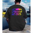 Class Of 2025 Mastered It College Masters Degree Graduation Men's Back Print T-Shirt