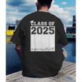 Class Of 2025 Sign My Shirt Senior 2025 Graduation Men's Back Print T-Shirt