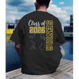 Class Of 2026 Senior 26 High School Graduation -Gold Men's Back Print T-Shirt