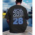 Class Of 2026 Senior Graduation High School And College Grad Men's Back Print T-Shirt