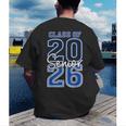Class Of 2026 Senior Retro Graduation 2026 First Day Vintage Men's Back Print T-Shirt