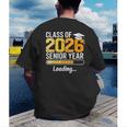 Class Of 2026 Senior Year Loading Senior 2026 Graduation Men's Back Print T-Shirt