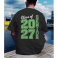 Class Of 2027 Senior 27 High School Graduation Senior 2027 Men's Back Print T-Shirt