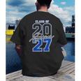 Class Of 2027 Senior 2027 Graduation Men's Back Print T-Shirt