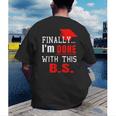 College GraduationShirt Senior Finally Done Men's Back Print T-Shirt