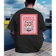 Cool Fun Cute Party Introvert Cat Character Men's Back Print T-Shirt