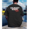 Culinary School Graduation Class Of 2018 Men's Back Print T-Shirt