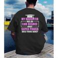 EdD Doctor Of Education Daughter Power Doctorate Graduation Men's Back Print T-Shirt