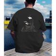 Emily Dickinson Reading A Book Men's Back Print T-Shirt