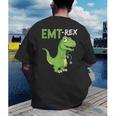 EMT Rex Paramedic Graduation Firefighter Men's Back Print T-Shirt