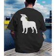 English Mastiff Graduation Dog Graduate Men's Back Print T-Shirt