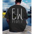 Ew People Cat Introvert Anti-Social Men's Back Print T-Shirt Ew People Cat Introvert Anti-Social Men's Back Print T-Shirt