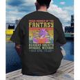Fantasy Reader Society Reading Book Retro Bookworm Reader Men's Back Print T-Shirt Fantasy Reader Society Reading Book Retro Bookworm Reader Men's Back Print T-Shirt