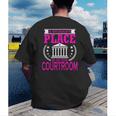 Female Lawyer Women Law Student Graduation Bar Exam Men's Back Print T-Shirt