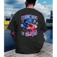 Fishing Runs In My Blood Introvert Hobby Antisocial Men's Back Print T-Shirt