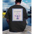 Fun Cute Introvert Cat Character Trophy For Men Women Men's Back Print T-Shirt Fun Cute Introvert Cat Character Trophy For Men Women Men's Back Print T-Shirt