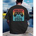 Game Over Class Of 2026 Shirt Students Last Day Graduation Men's Back Print T-Shirt