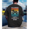 Gamer Graduation 2021 Retro 9th Grade Level Complete Men's Back Print T-Shirt
