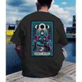 Gothic Girl Tarot Card Introverted Reader And Reading Men's Back Print T-Shirt Gothic Girl Tarot Card Introverted Reader And Reading Men's Back Print T-Shirt