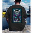 Gothic Girl Tarot Card Introverted Reader And Reading Men's Back Print T-Shirt