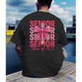 Graduate 2025 For Senior 2025 Graduation Coquette Pink Bow Men's Back Print T-Shirt