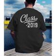 Graduation For Her Him 2019 Class Men's Back Print T-Shirt