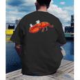 Graduation Bachelor Master Doctor PhD Study School Lobster Men's Back Print T-Shirt