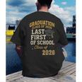 Graduation Class Of 2026 My Last First Day Of School Senior Men's Back Print T-Shirt