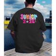 Graduation Class Of 2026 Senior Pink Coquette Bow 2026 Grade Men's Back Print T-Shirt