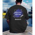 Graduation Graduated Creative Writing Degree University Men's Back Print T-Shirt