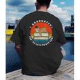 Graduation Sloth Can I Go Back To Bed Now Vintage Men's Back Print T-Shirt