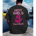 Hot Girls Read Books Cute Book Reader Women Men's Back Print T-Shirt