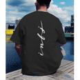 INFJ Introvert Personality Psychology Vertical Writing Men's Back Print T-Shirt INFJ Introvert Personality Psychology Vertical Writing Men's Back Print T-Shirt