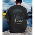 Introvert Alone Is Enough Social Battery Low Antisocial Men's Back Print T-Shirt Introvert Alone Is Enough Social Battery Low Antisocial Men's Back Print T-Shirt