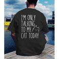 Introvert Cat Lover Kitten Kitty Cat Mom Cat Dad Pet Lover Men's Back Print T-Shirt Introvert Cat Lover Kitten Kitty Cat Mom Cat Dad Pet Lover Men's Back Print T-Shirt