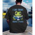 Introvert Herpetologists Amphibian Frog Lover Men's Back Print T-Shirt Introvert Herpetologists Amphibian Frog Lover Men's Back Print T-Shirt