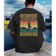 Introvert But Willing To Discuss Running Men's Back Print T-Shirt