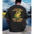 Introverts Thats What Im Doing Just Pretends Men's Back Print T-Shirt